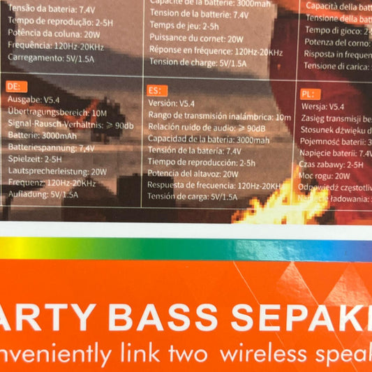 Altavoz Bluetooth KMS-279 Portátil con Sonido Potente y Diseño Moderno