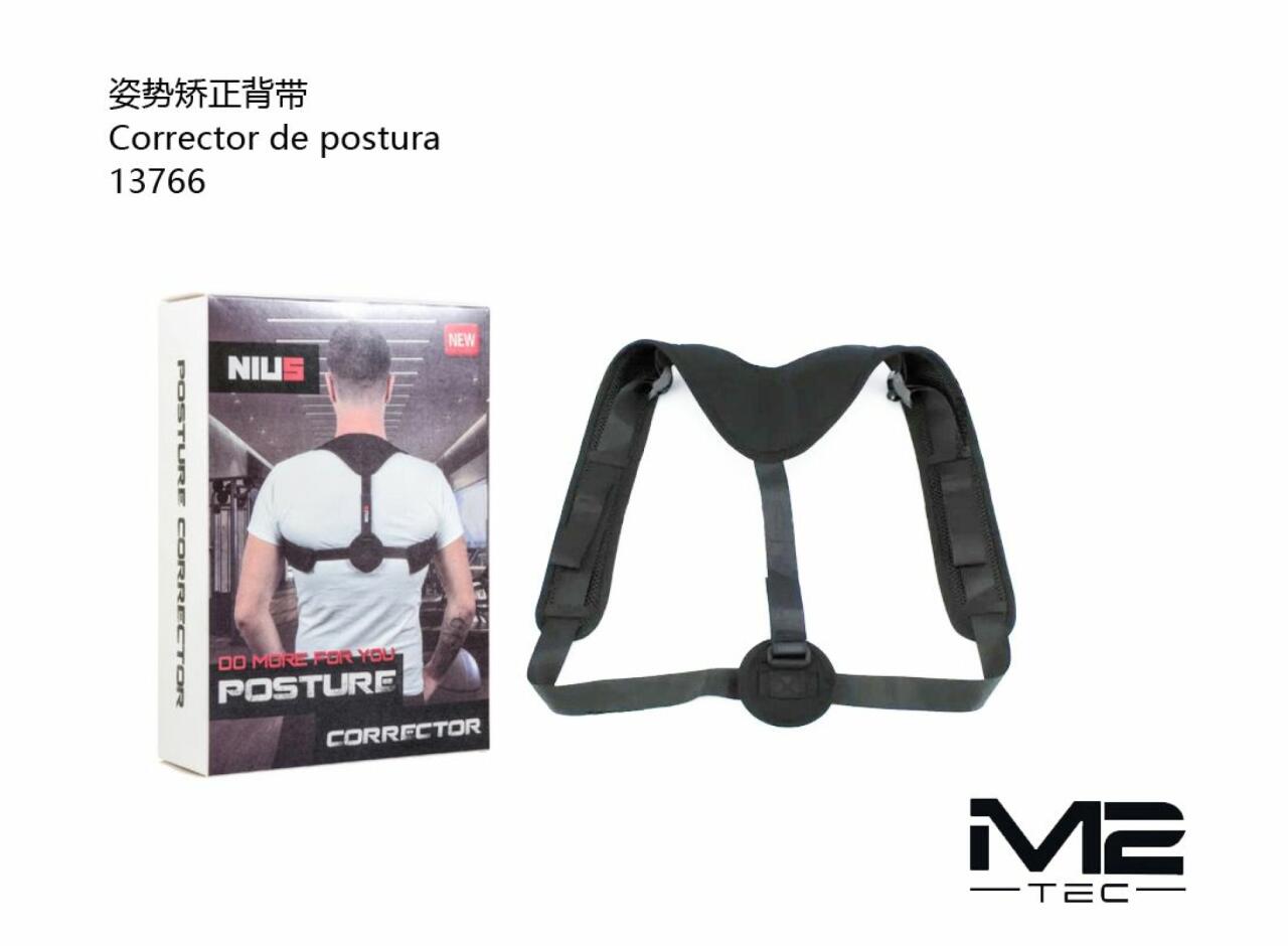 Corrector de postura de espalda ergonómico y ajustable