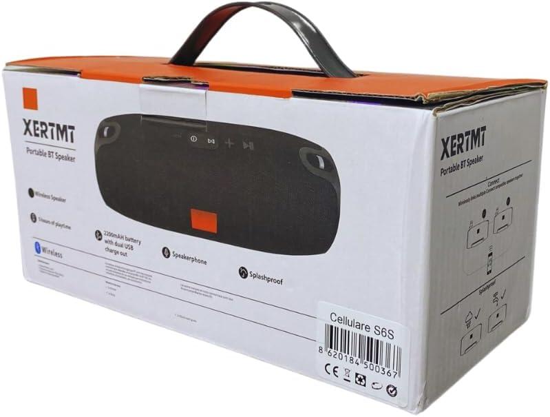 Altavoz Bluetooth XERTMT + caja de cartón resistente