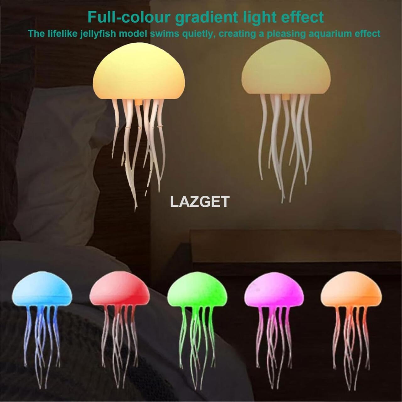 Lámpara flotante Medusa – Iluminación LED RGB