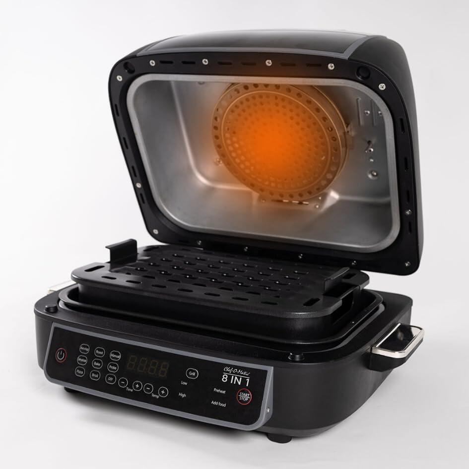 Horno, Grill y Freidora de Aire 8 funciones en 1