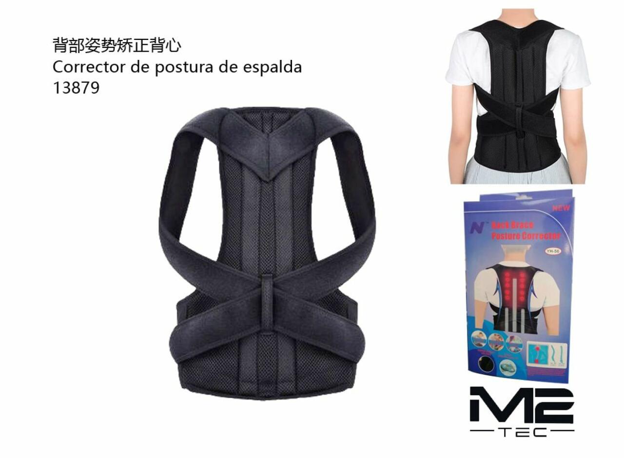 Corrector de postura de espalda ergonómico y ajustable