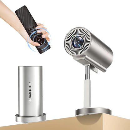 Proyector inteligente inalámbrico WiFi + Bluetooth con cabezal ajustable a 90° 📽️✨