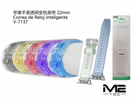 Correa para Reloj Inteligente 22 mm de Plástico Transparente