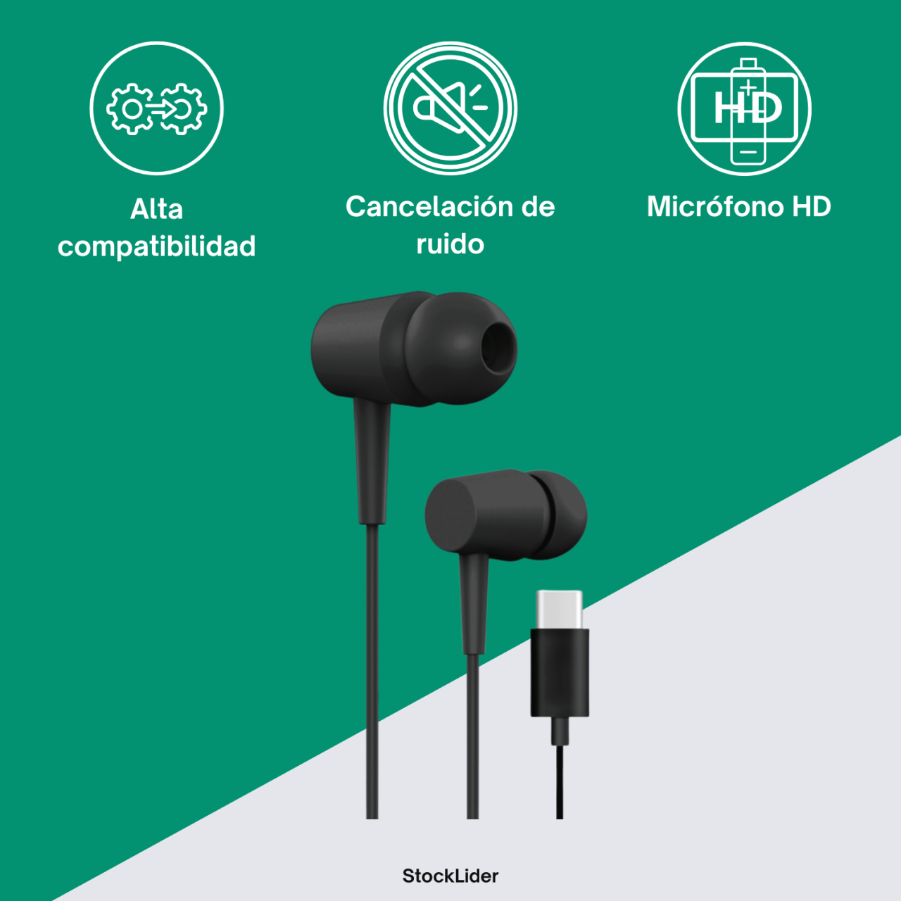Auriculares Tipo C
