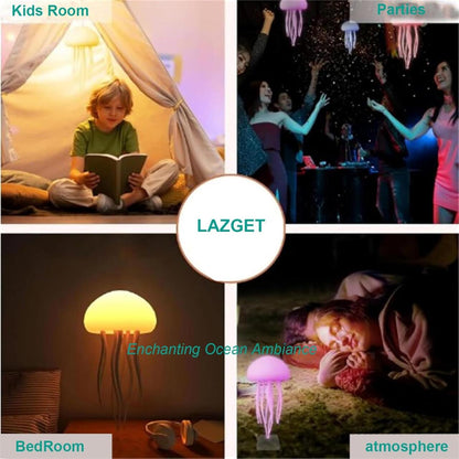 Lámpara flotante Medusa – Iluminación LED RGB