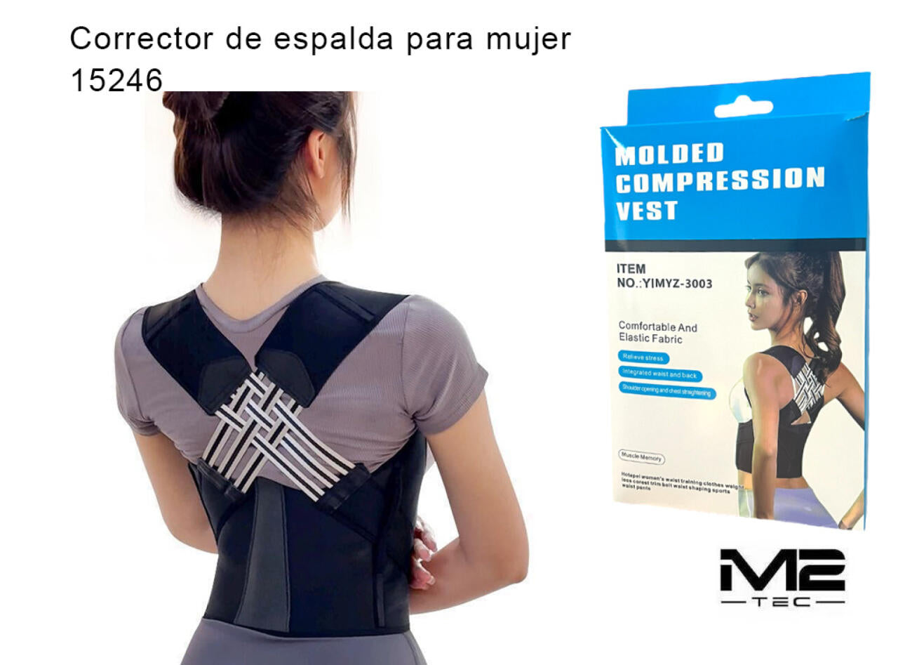 Corrector de Espalda para Mujer Cómodo y Ajustable