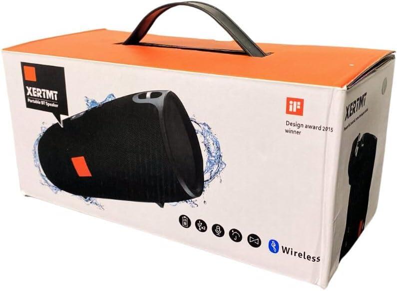 Altavoz Bluetooth XERTMT + caja de cartón resistente