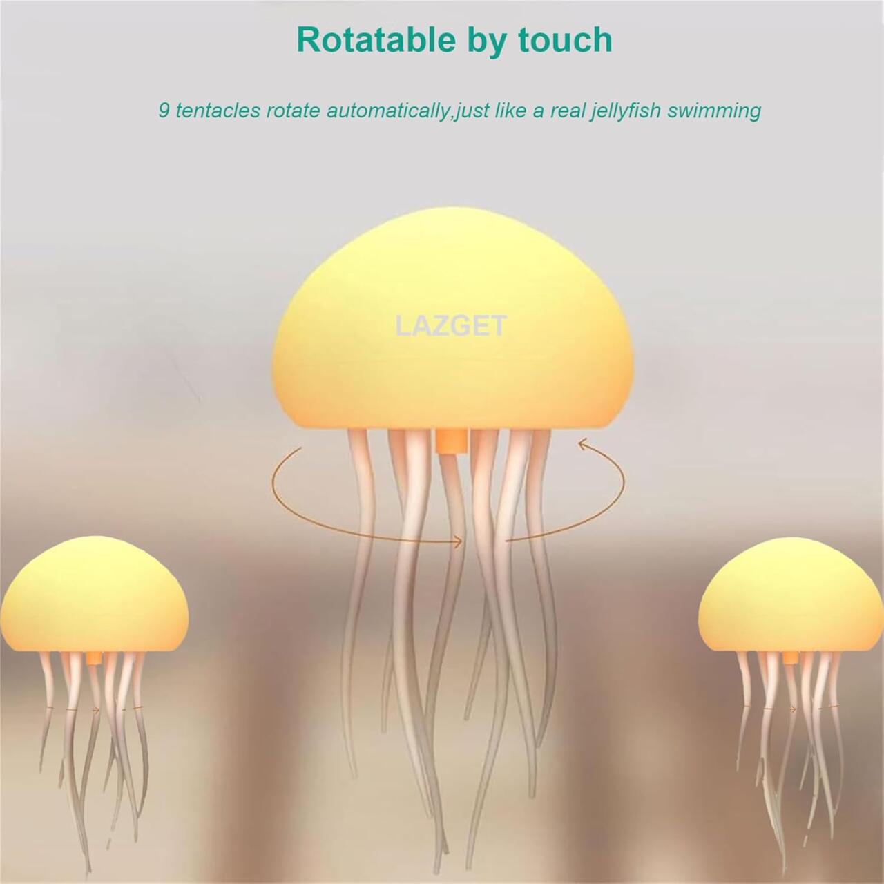 Lámpara flotante Medusa – Iluminación LED RGB