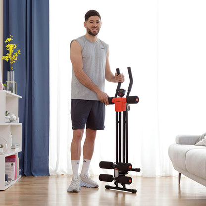 Máquina de abdominales plegable con guía de ejercicios InnovaGoods Plawer